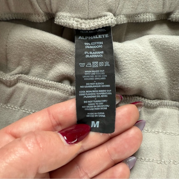 Alphalete Identity Cargo Light Gray Joggers Size Medium - Picture 5 of 11